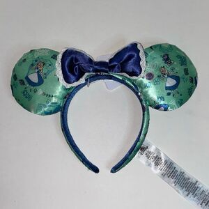 Disney Parks Epcot United Kingdom Alice In Wonderland Minnie Mouse Ears Headband